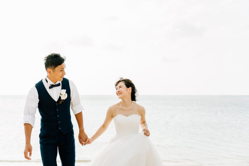 ご新婦様をエスコート