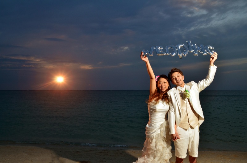 ロマンチックなサンセット