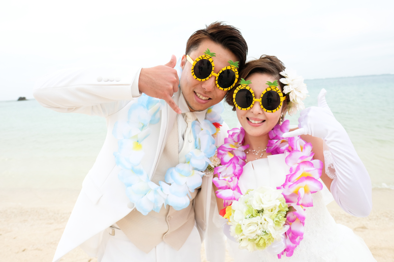 小物をたくさん使用してアロハ～