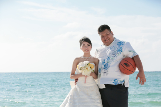 2人らしい表情で