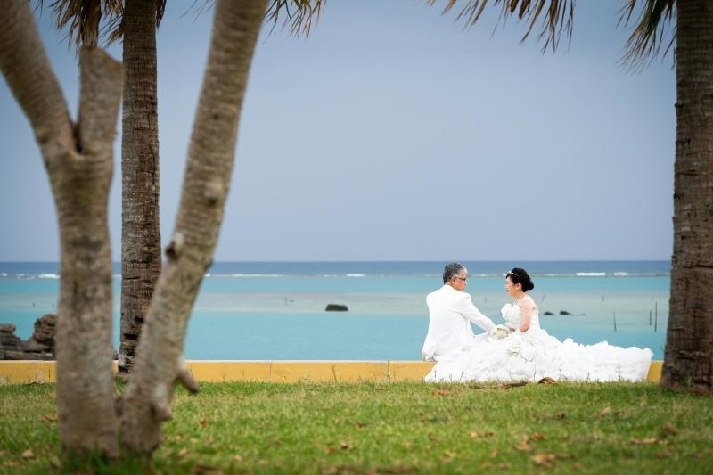 ビーチにて二人きりショット