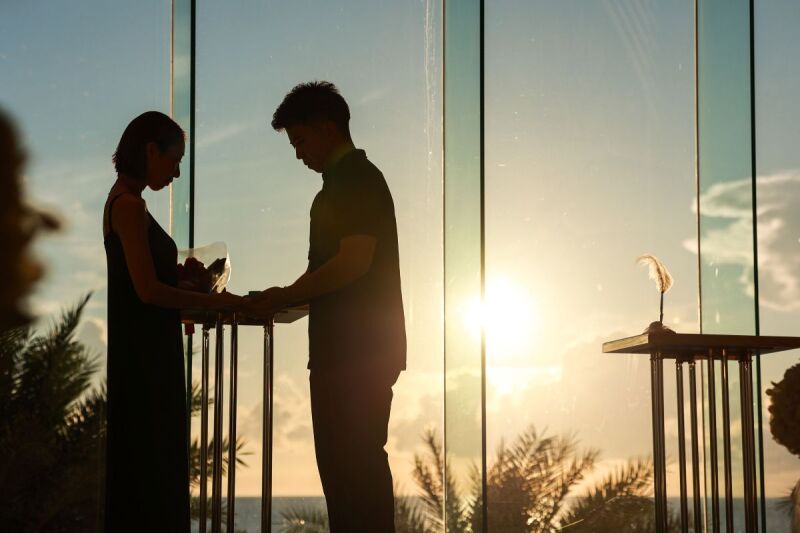 ラストは、絵画のように美しい シルエットショット