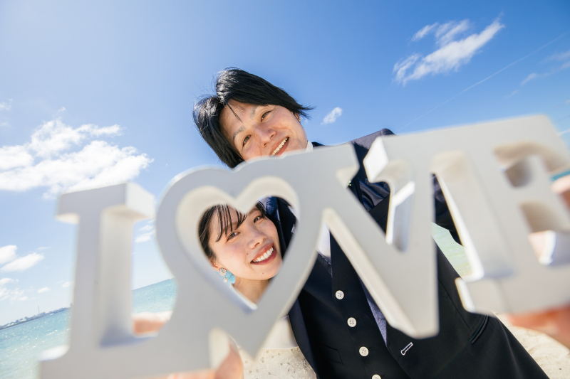 ラストは『結婚しました♡』を伝える“LOVE♡”