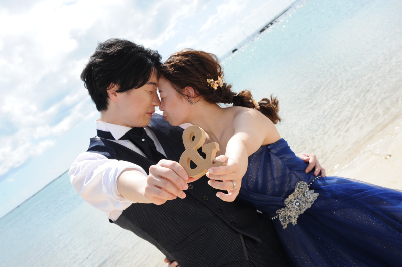 おでこを合わせて