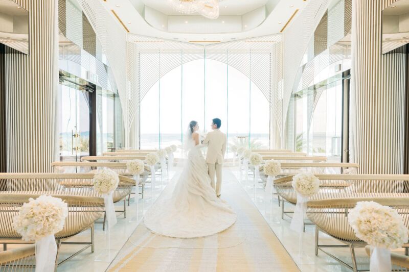 チャペルご入場シーン♡一歩ずつ、ゆっくりと前へ♪