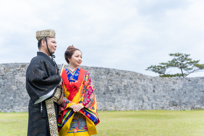 世界遺産でフォトウェディング