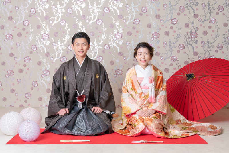 スタジオ撮影(和装×ウェディングドレス)