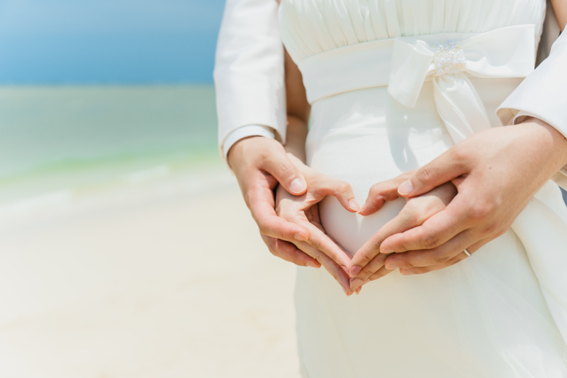 ルミエール北谷サロン_マタニティフォトの撮影ができる