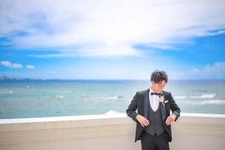 新郎ヘアセット