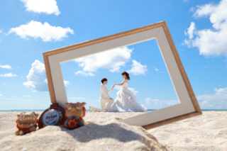 ルミエール北谷サロン_BEACH×WEDDING DRESS