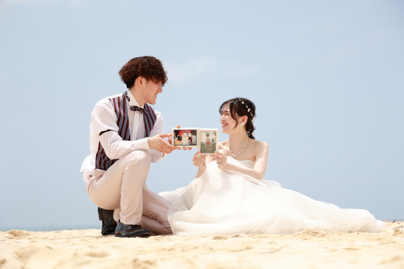 ルミエール北谷サロン_海で撮影できる