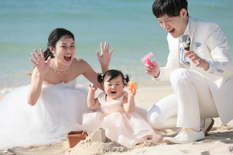 お子様とフォトウェディング♡