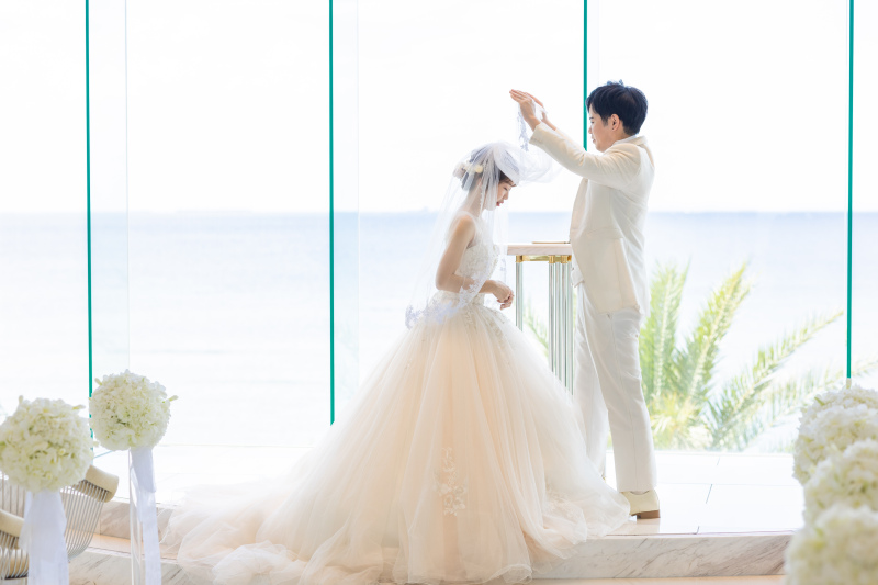 【早得/来春プラン】2026年2~4月撮影限定*★挙式付き★チャペル&ビーチフォト/洋装2ペア/100カットプラン(^^)/