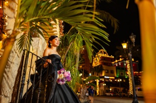 【ドローン撮影★特別プランC】チャペル＆ビーチ(昼＆夕)、ナイトアメビレフォト／洋装2ペア／写真250カット／ムービー付