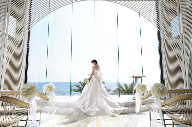 【早得/来春プラン】2026年2~4月撮影限定*沖縄リゾートチャペルフォト*洋装1ペア*50カット*洋装1ペアプラン☆