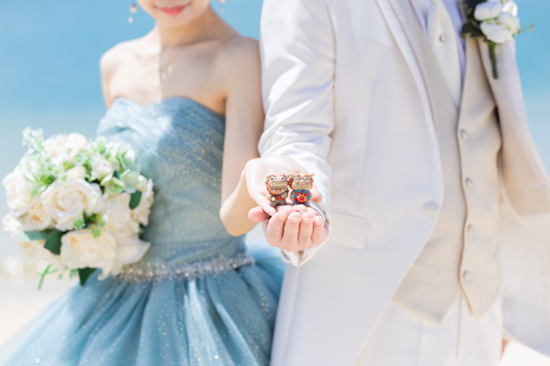 【早得/来春プラン】2026年2~4月撮影限定*★挙式付き★チャペル&ビーチフォト/洋装2ペア/100カットプラン(^^)/