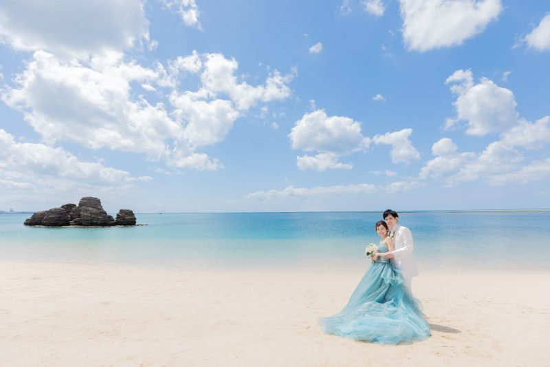 【早得/来春プラン】2026年2~4月撮影限定*★挙式付き★チャペル&ビーチフォト/洋装2ペア/100カットプラン(^^)/