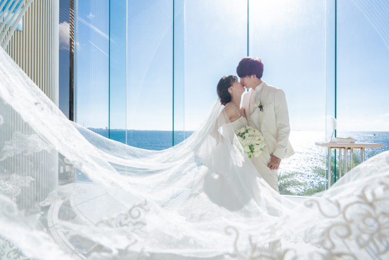 【挙式付】年末年始特価★25年12月~26年1月限定*チャペル挙式&ビーチフォト*200カット*洋装2ペア☆参列者4名様まで可能