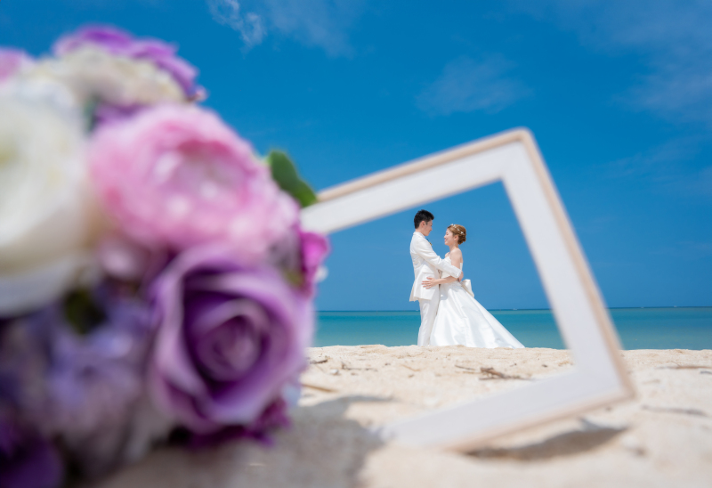 【早得/来春プラン】2026年2~4月撮影限定*沖縄リゾートチャペルフォト*洋装1ペア*50カット*洋装1ペアプラン☆