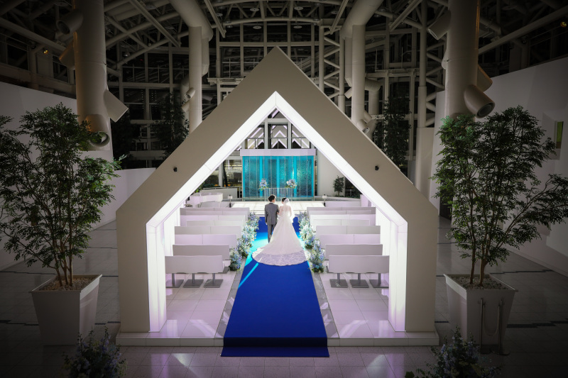 夜のチャペルでご撮影~!