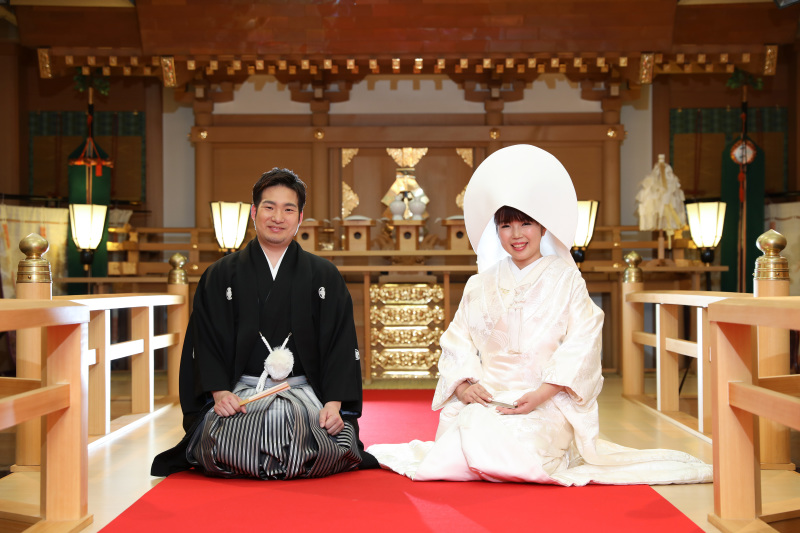 厳かな神殿撮影