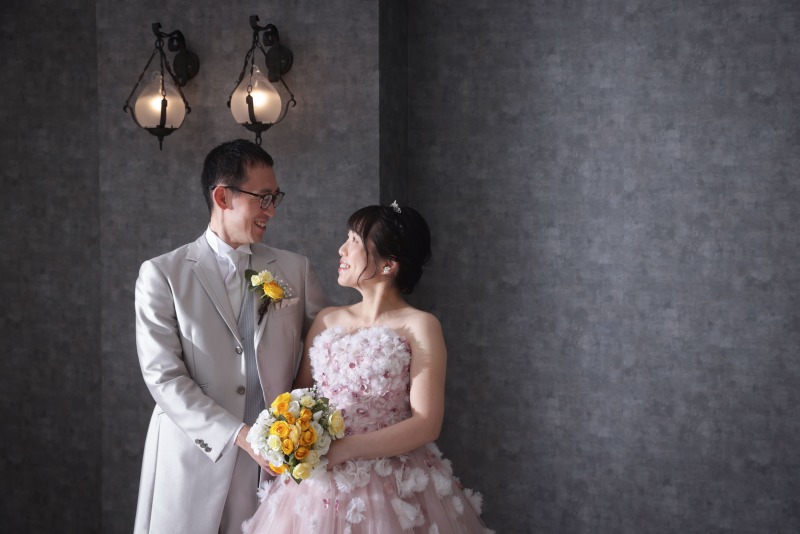 お色直しはピンクのドレスで❀