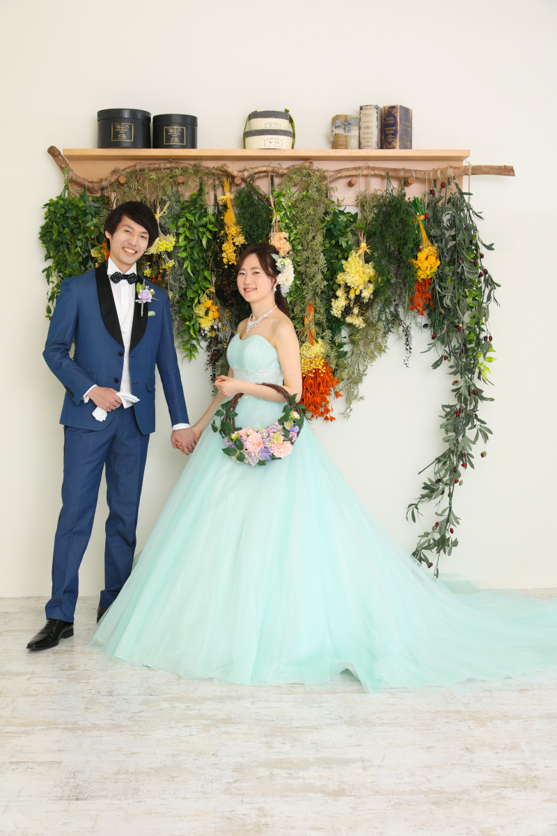 カラードレスの撮影にも！