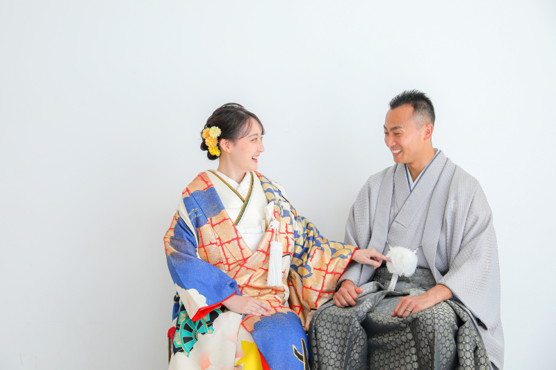 和装前撮りからスタート!