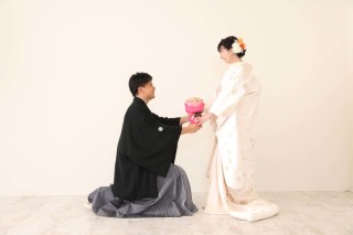 【スタジオ和装プラン】色打掛&白無垢♪