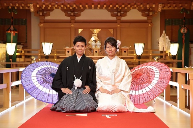 神殿でのフォーマルショット