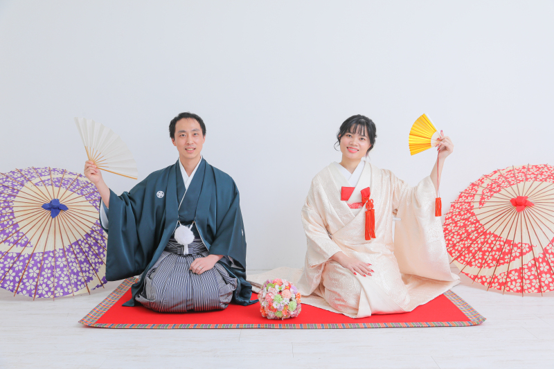 ❀　正座＋番傘＋扇子　❀