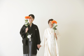 【スタジオ和装プラン】白無垢＆色打掛♪