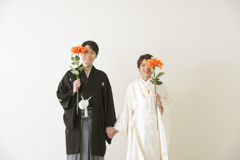 【スタジオ和装プラン】白無垢&色打掛♪