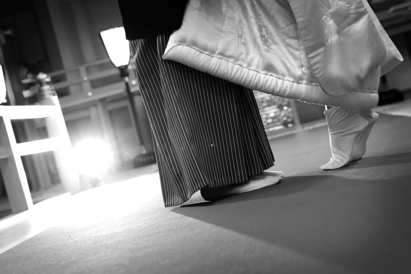 足元もロマンチックに…