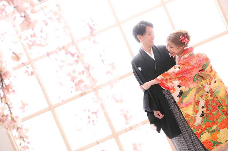 【スタジオ和装プラン】色打掛&色打掛♪