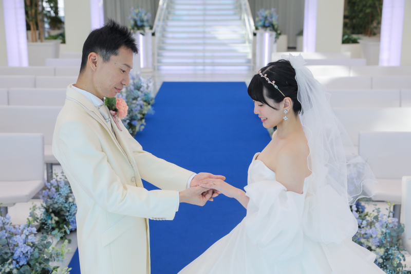 指輪交換ショット♪