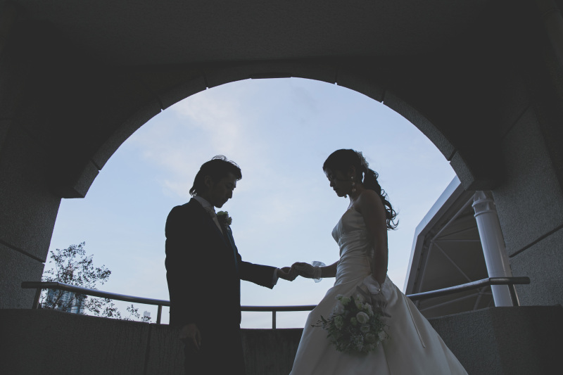 逆光ショットでかっこよく。