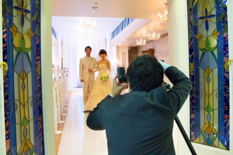 ドレスをきてチャペルに立つと、感動もひとしお。