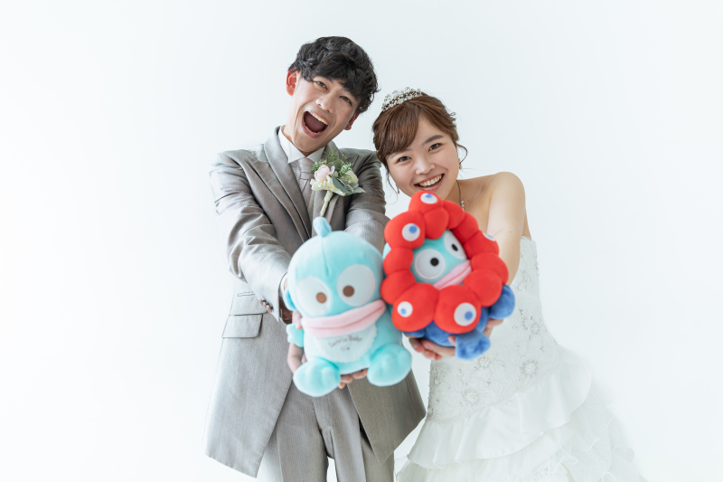 ぬいぐるみを使って可愛らしく♡