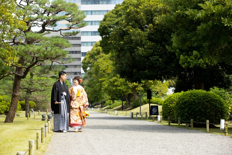 浜離宮恩賜庭園から撮影はスタート