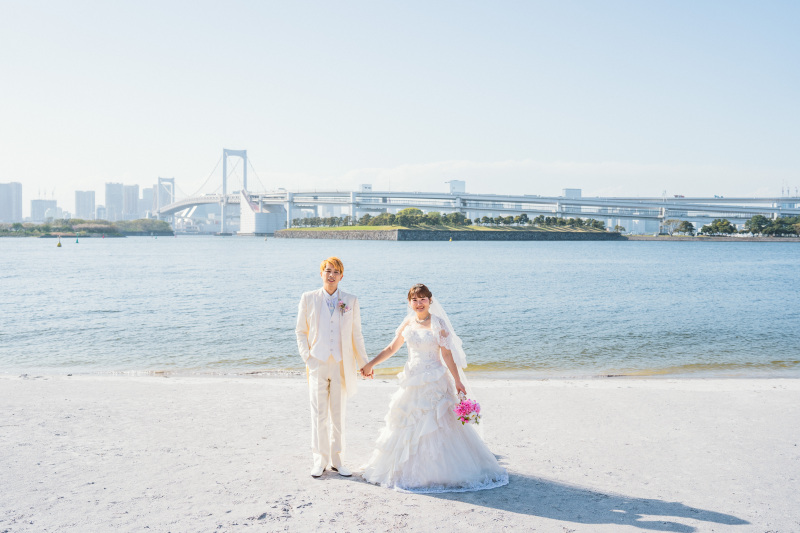 お台場海浜公園【洋装】