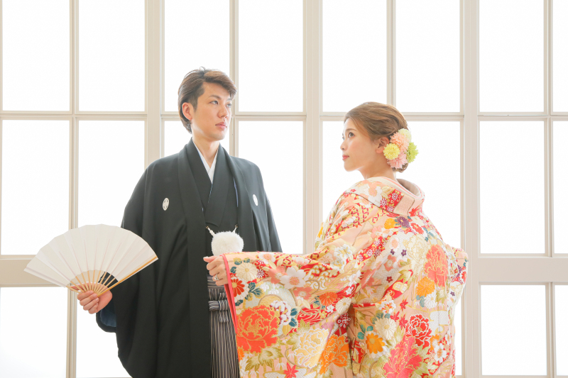 色打掛×髪飾り