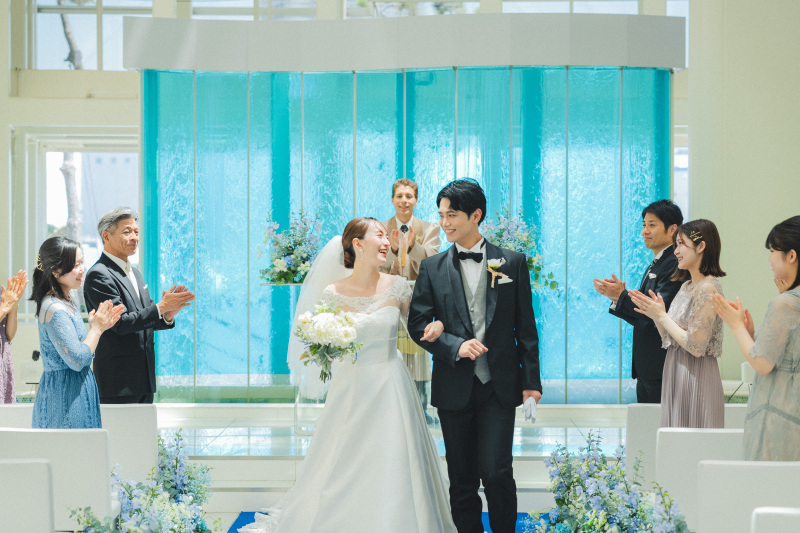 スタジオ併設のチャペルで挙式