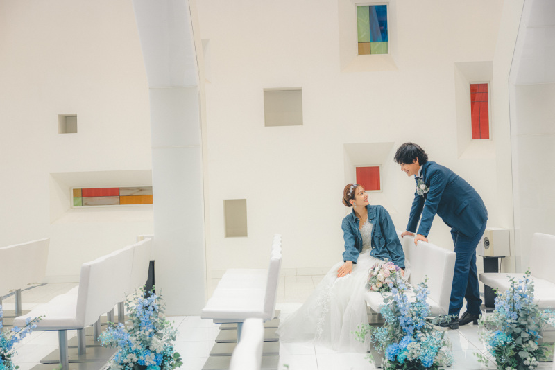 スタジオと隣接している本格チャペル