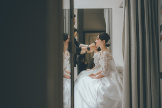 新婦ヘアチェンジ(洋髪→洋髪)