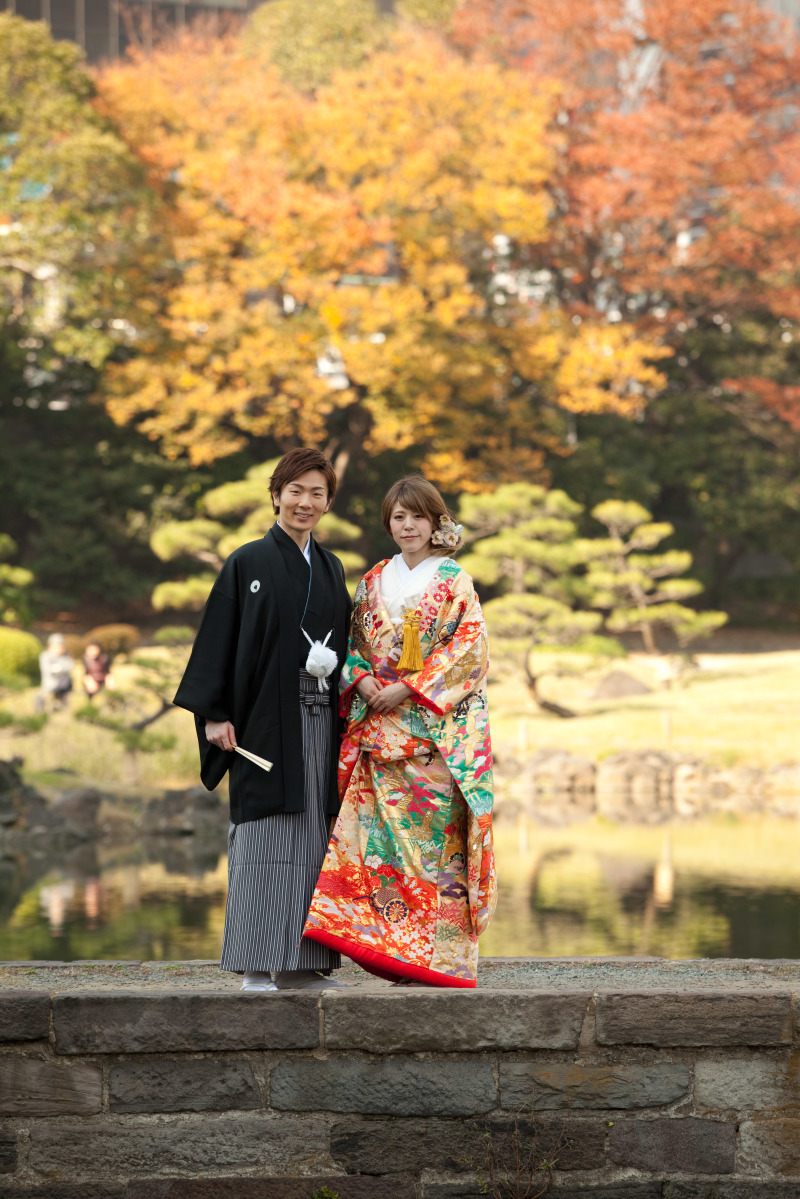 和庭園にて思い出の一枚