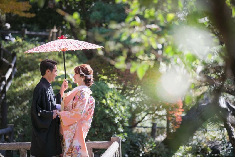 有栖川宮記念公園での和装フォト