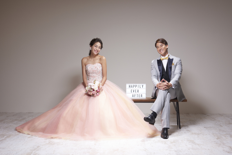 落ち着いた一枚に二人の言葉をプラス