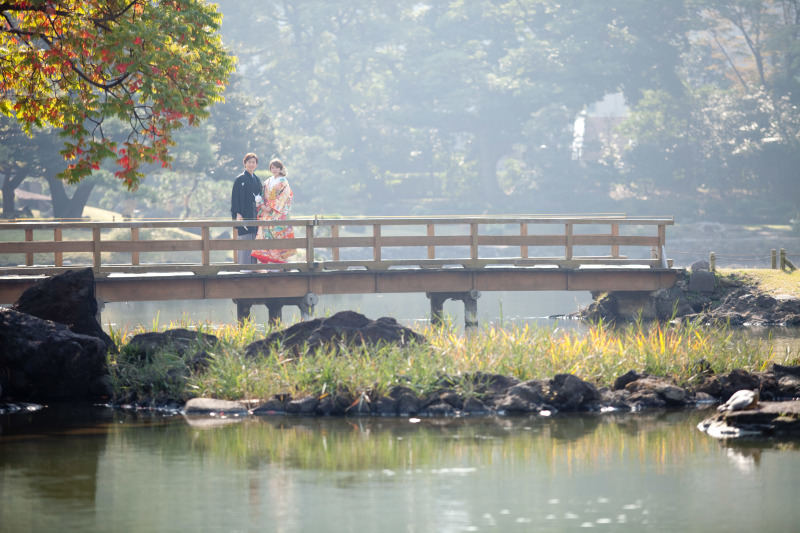 紅葉スタートの一枚