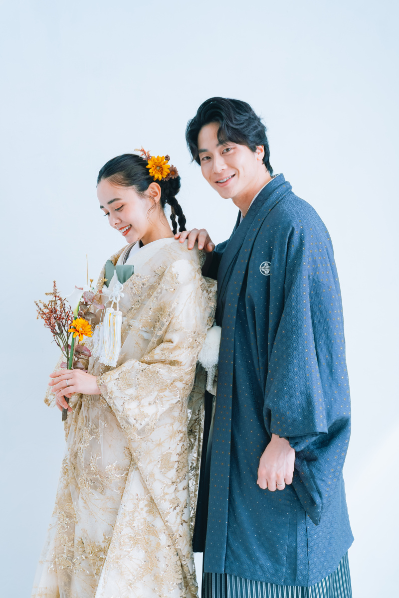 【和装&ドレス】スタジオ撮影★衣裳3着・10Pアルバム・撮影全データ100カット付(データはスマホでダウンロード可能)★